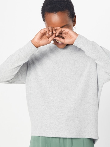 Pull-over 'NMCITY L/S ZIP TOP' Noisy may en gris : devant