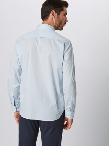 Coupe regular Chemise business Marc O'Polo en bleu : derrière