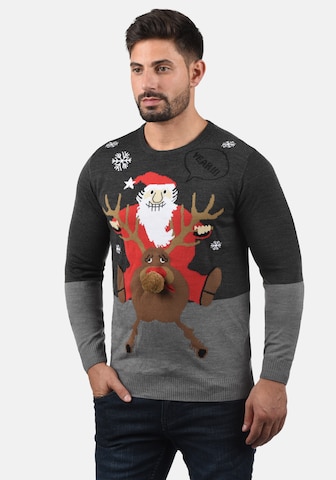 BLEND Pullover 'Rudolph' in Grau: predná strana