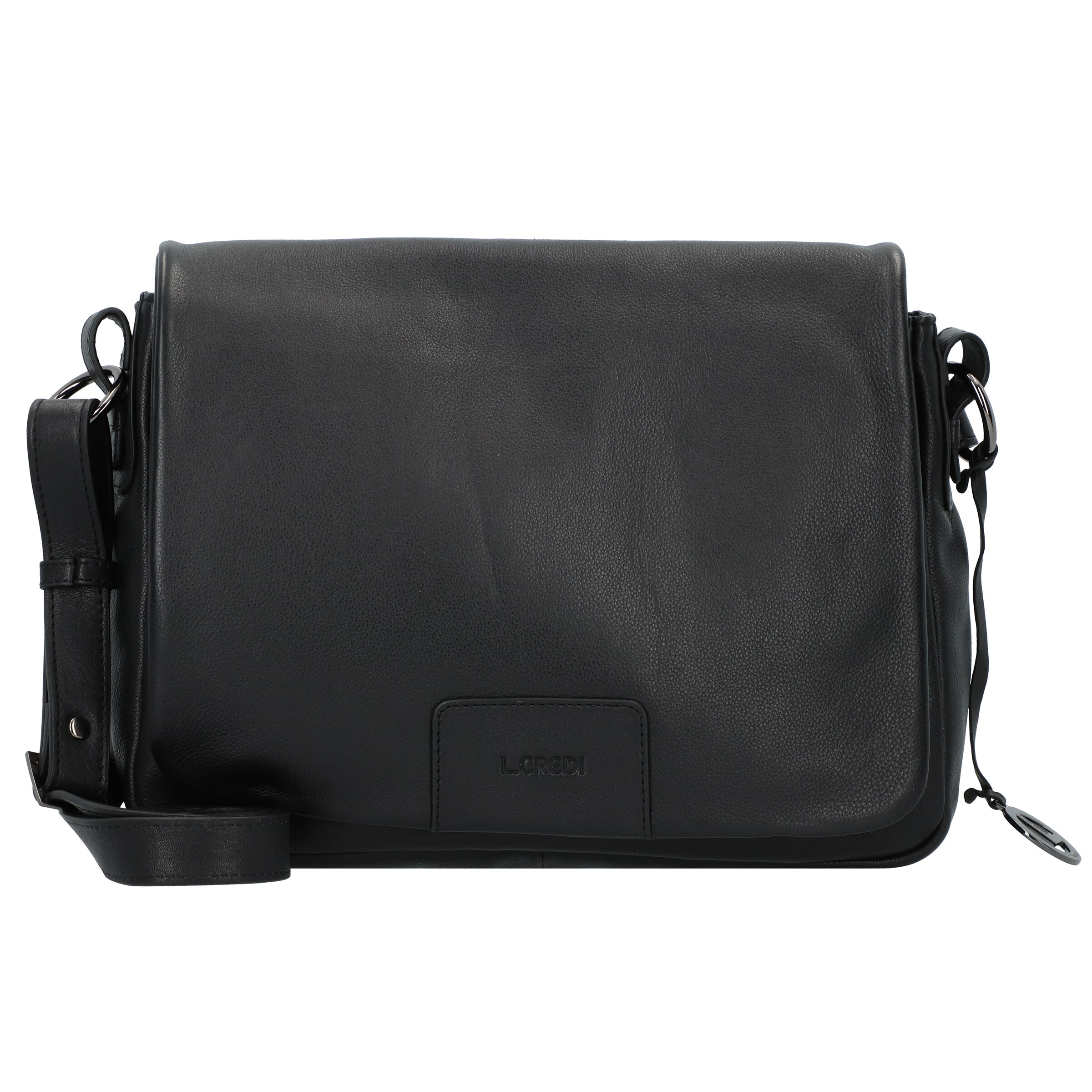 Sac à bandoulière 'Eva' L.CREDI en noir : devant