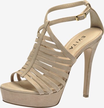 EVITA Strap Sandals in Beige: front