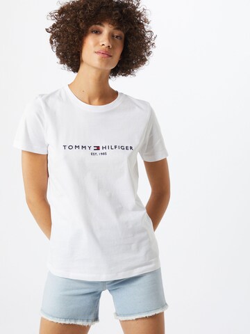 T-shirt TOMMY HILFIGER en blanc : devant