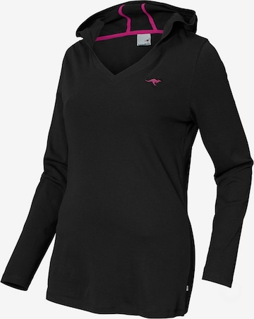 KangaROOS Sweatshirt in Black: front