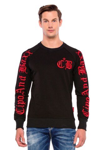 CIPO & BAXX Sweatshirt in Zwart