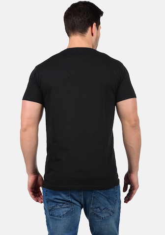 !Solid Rundhalsshirt 'Sascha' in Schwarz