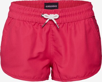 Shorts de bain CHIEMSEE en rose : devant