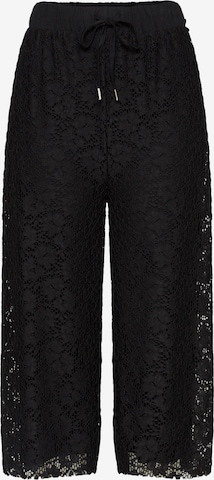 Urban Classics Wide leg Broek in Zwart: voorkant