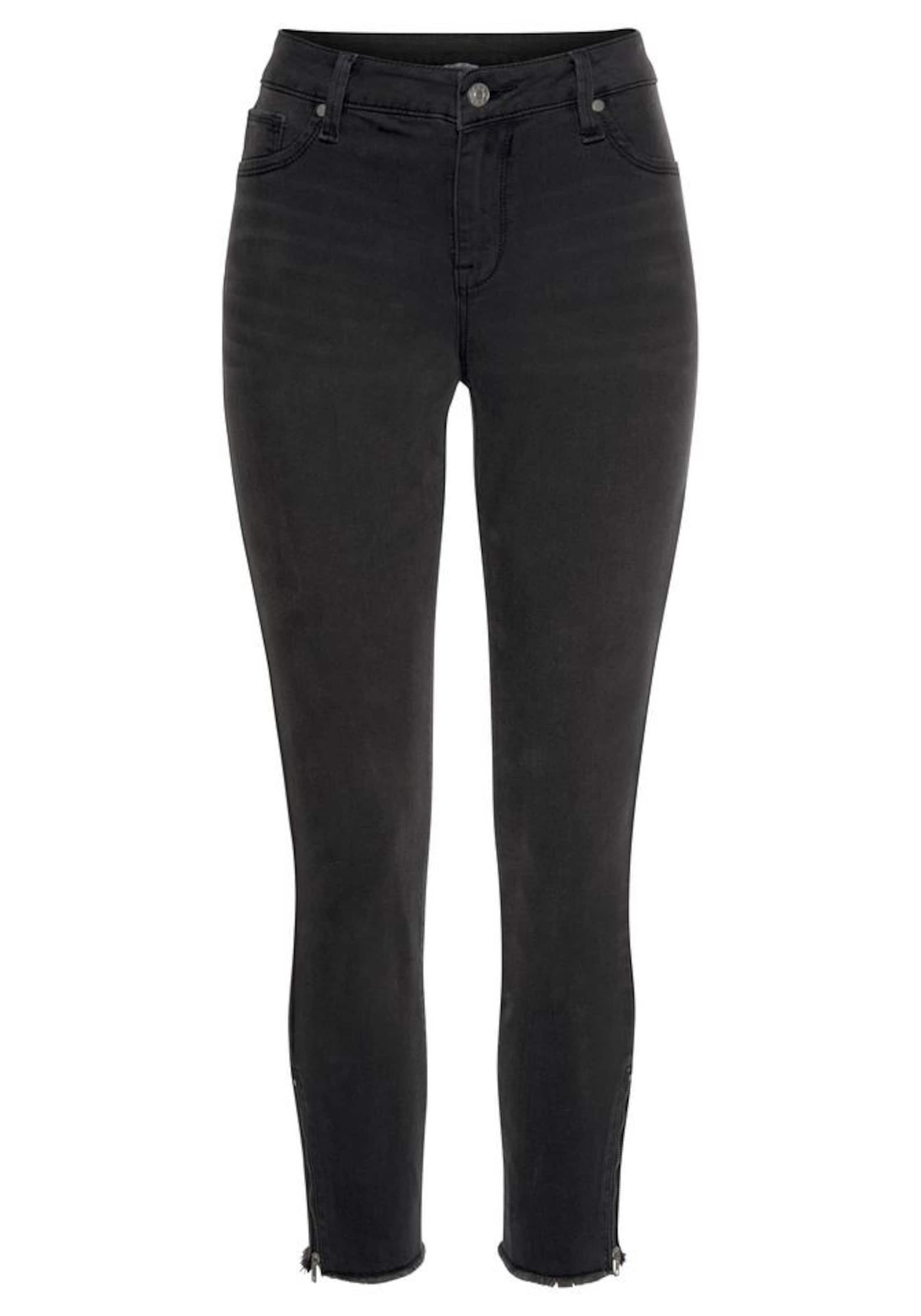 LASCANA Skinny Jeggings in Black: front