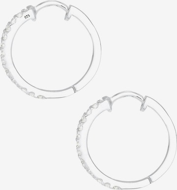 ELLI PREMIUM Oorbellen 'Twisted' in Zilver