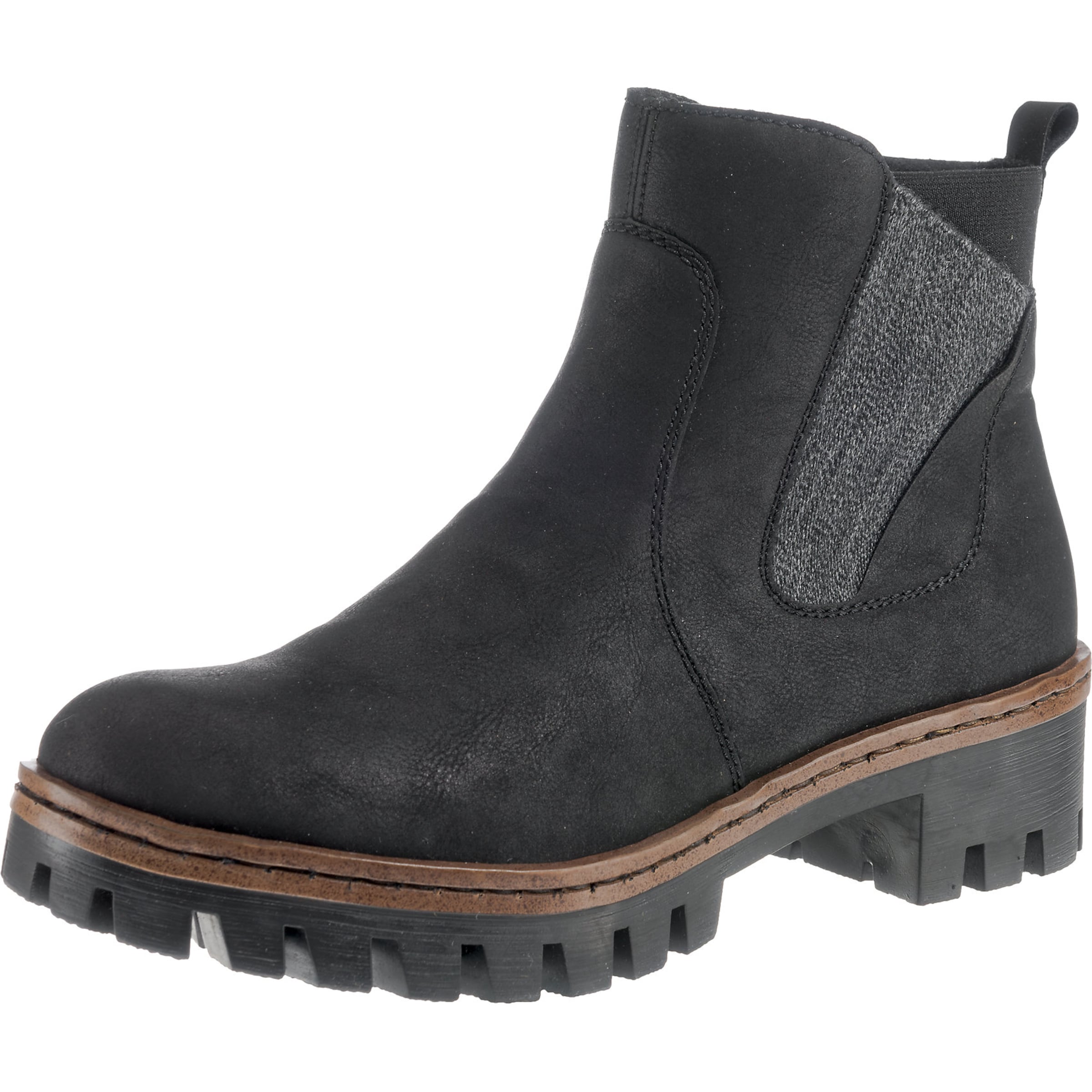 RIEKER - Enkellaarsjes in de kleur Donkergrijs