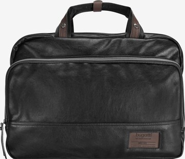 bugatti Document Bag in Black: front