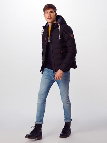 BRAVE SOUL Winter Jacket 'MJK-CHANDL9A/WS' in Black