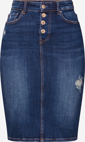 GUESS Rok 'Longuette' in Blauw: voorkant