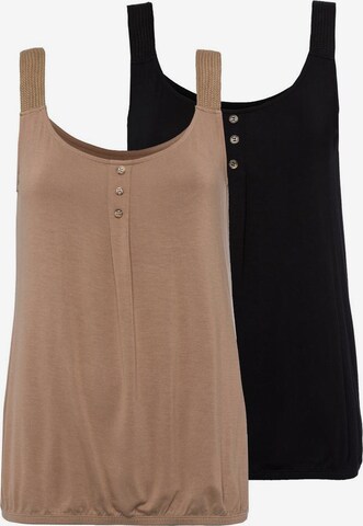 LASCANA Tanktop in Grau: predná strana