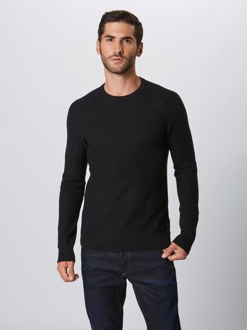 juoda ESPRIT Megztinis 'Honeycomb'