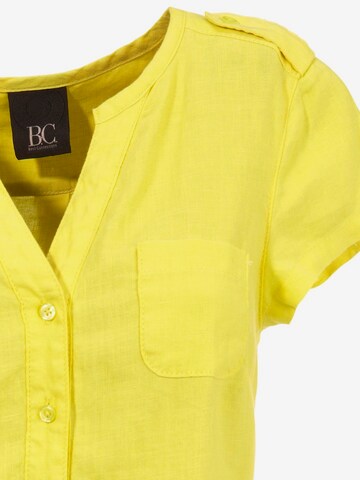 Robe-chemise heine en jaune