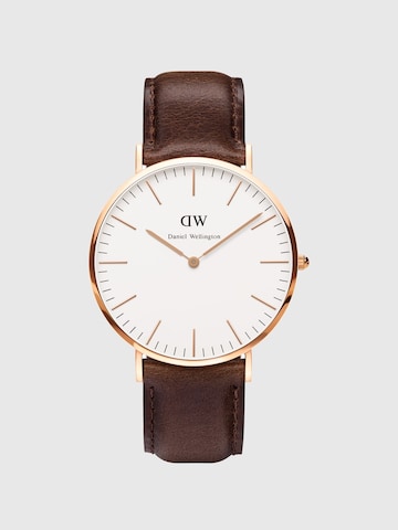 Daniel Wellington Analog watch 'Bristol' in Brown: front