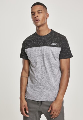 SOUTHPOLE Shirt 'Color Block Tech Tee' in Grey: front