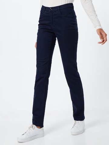 BRAX Slimfit Kalhoty – modrá: přední strana