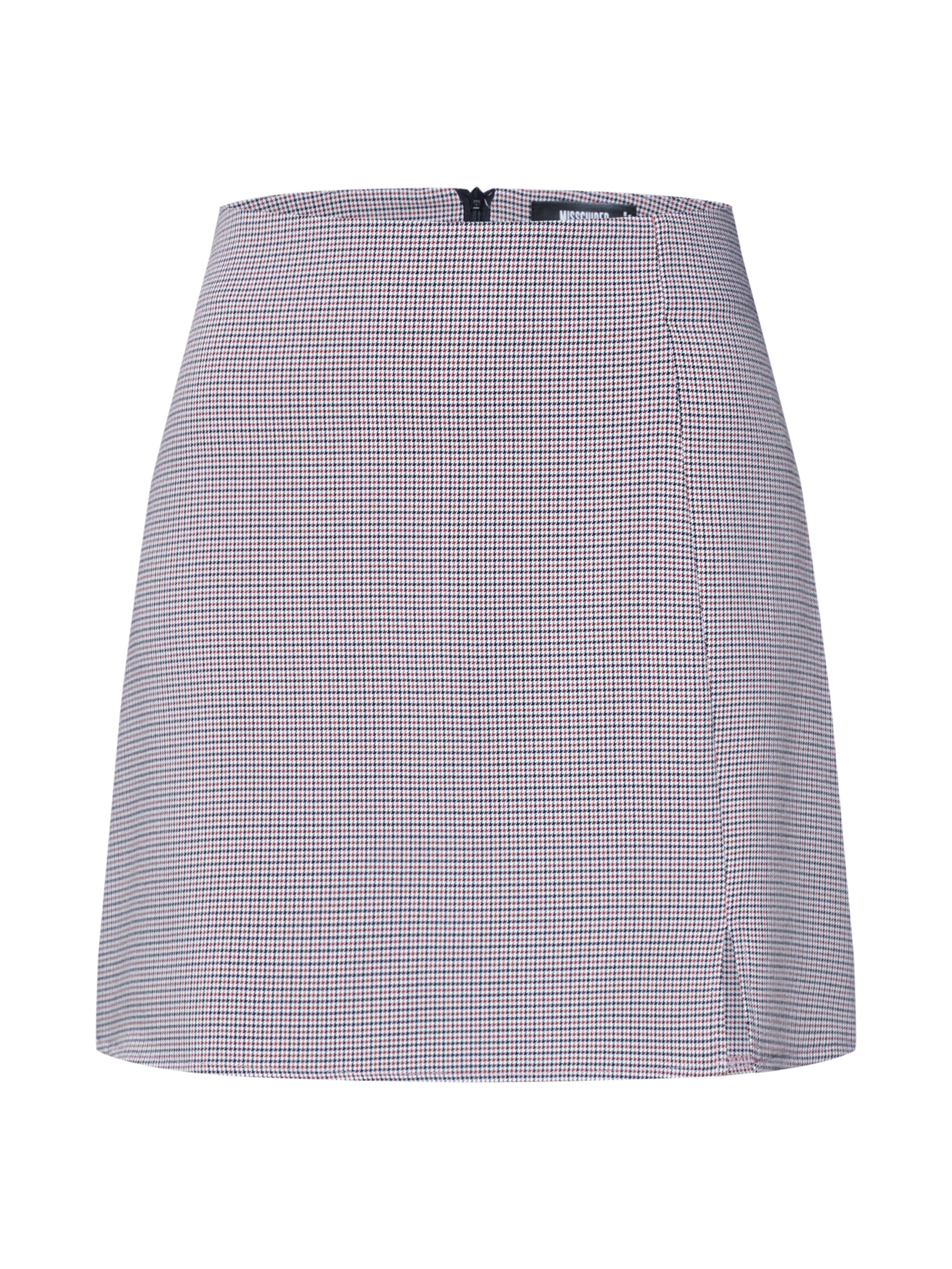 Missguided - Rok 'Herringbone' in de kleur Rood