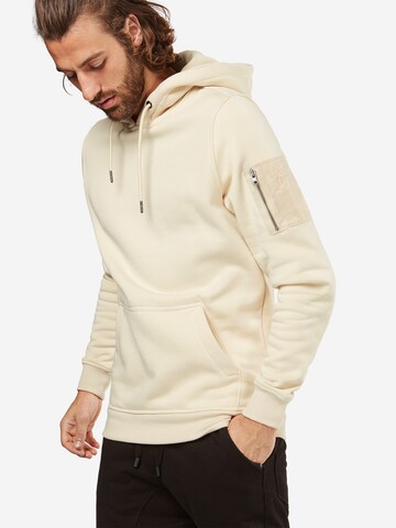 Urban Classics Sweatshirt in Beige: front