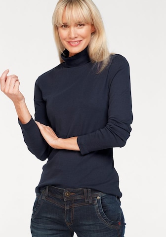 FLASHLIGHTS Rollkragenshirt in Blau: Vorderseite