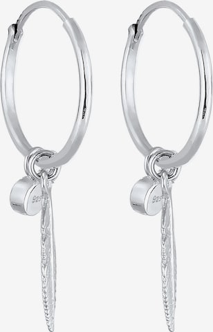 ELLI Earrings 'Feder' in Silver