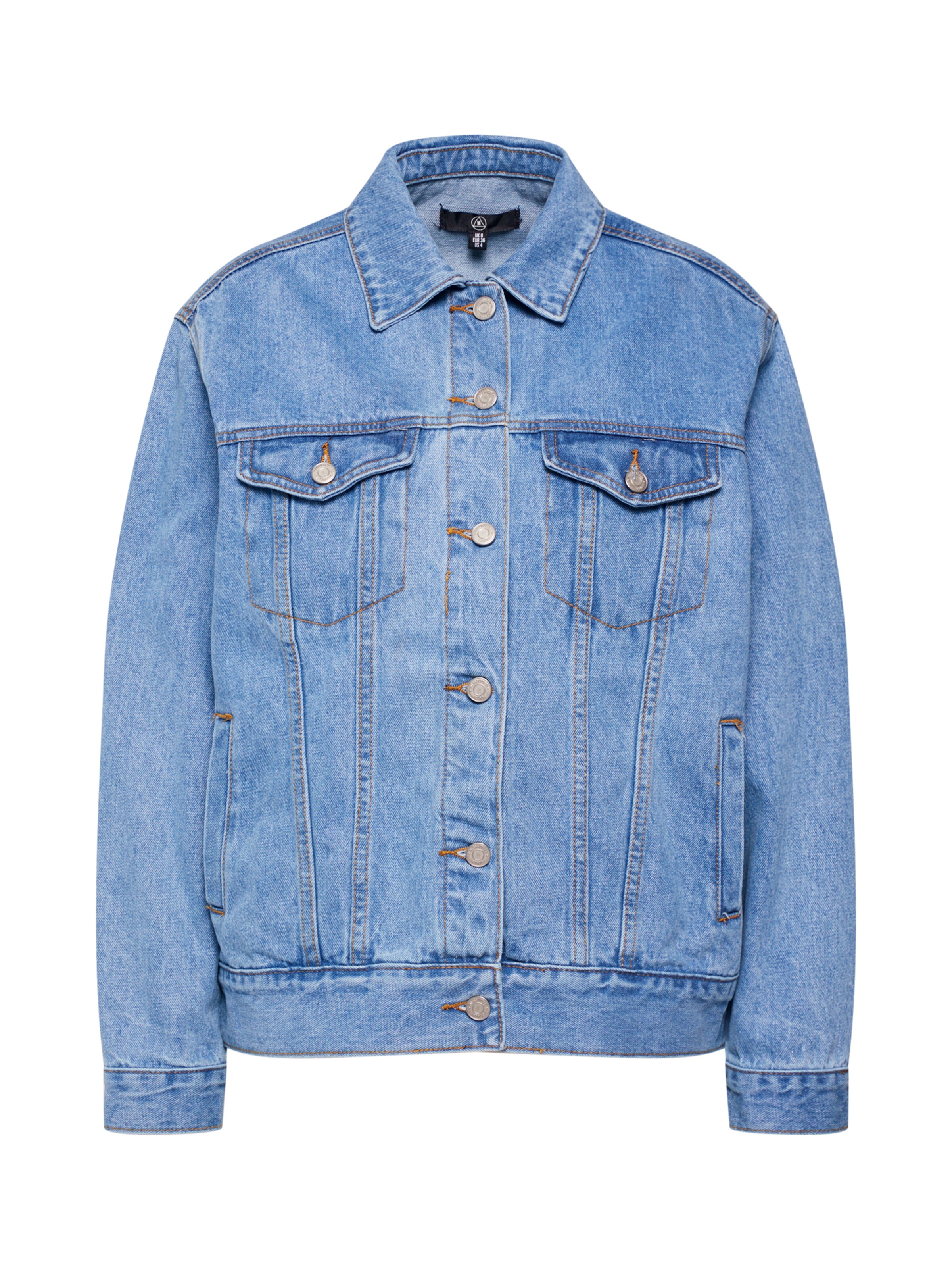 Missguided - Tussenjas in de kleur Blauw denim