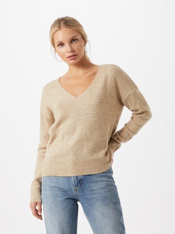 JDY Sweater 'Elanora' in Beige: front