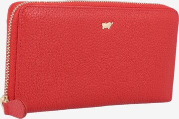 Braun Büffel Wallet in Red: front