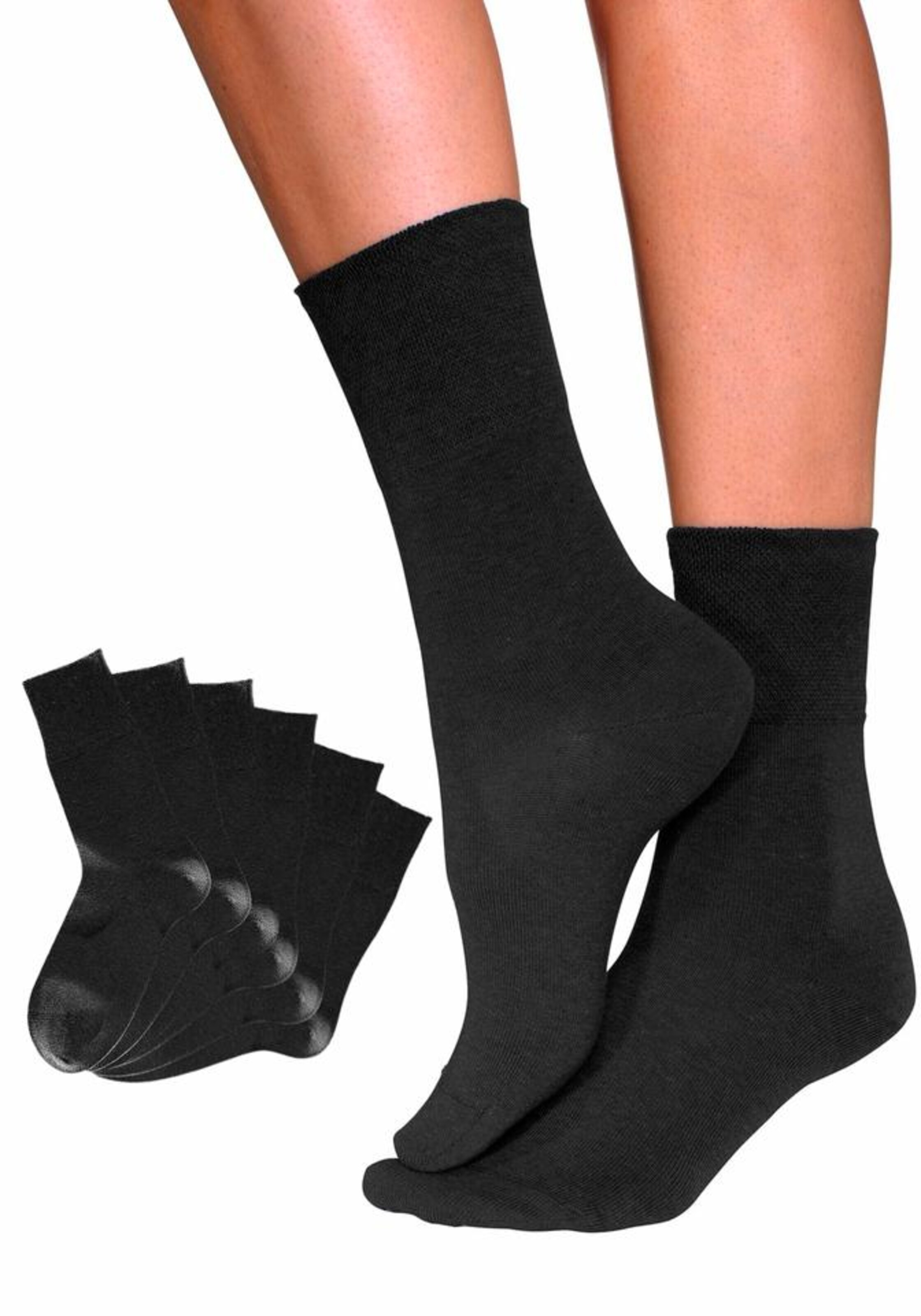 ROGO Socken in Schwarz 