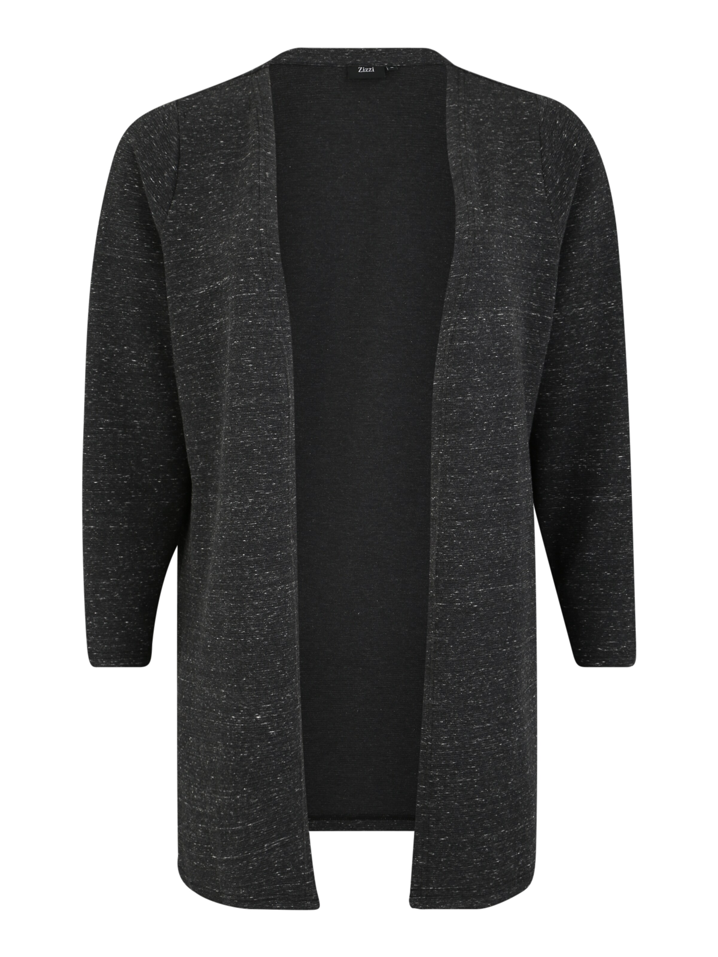 Zizzi - Gebreid vest 'VVILMA' in de kleur Donkergrijs