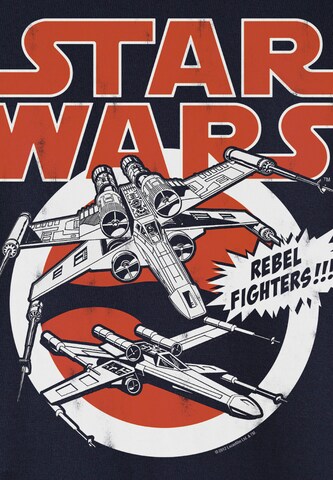 LOGOSHIRT Shirt 'X-Wings' in Blauw