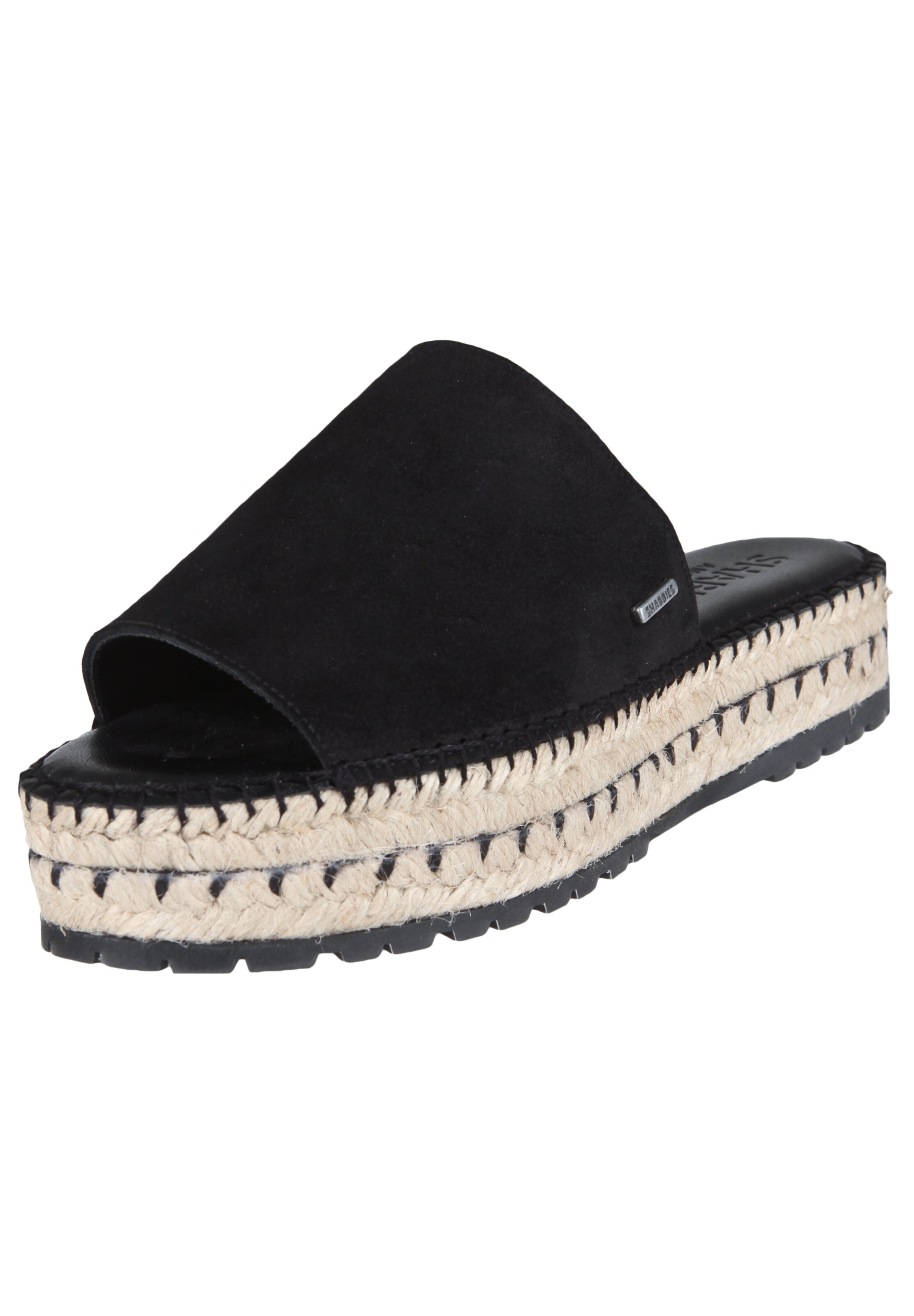 SHABBIES AMSTERDAM - Pantolette in schwarz