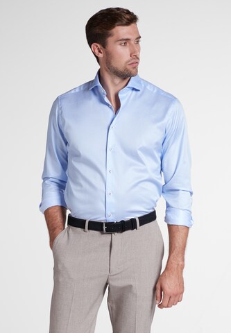 ETERNA Slim fit Button Up Shirt in Blue: front