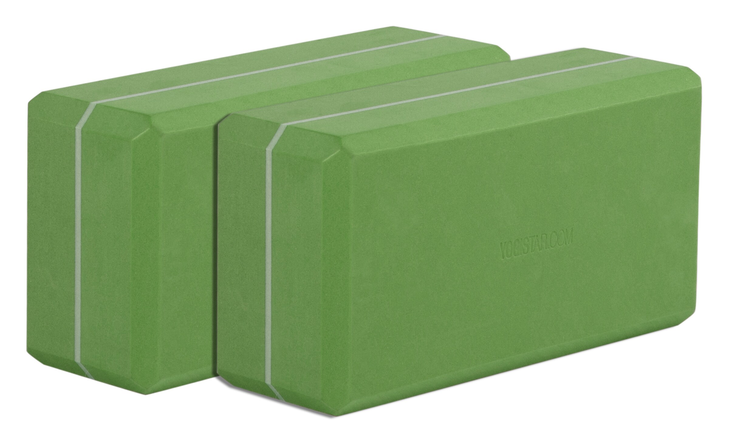 YOGISTAR.COM Yogablock-Set 'Yogiblock Basic' in Grün: Vorderseite