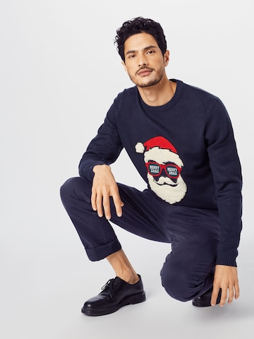 Only & Sons - Jersey 'XMAS' en azul