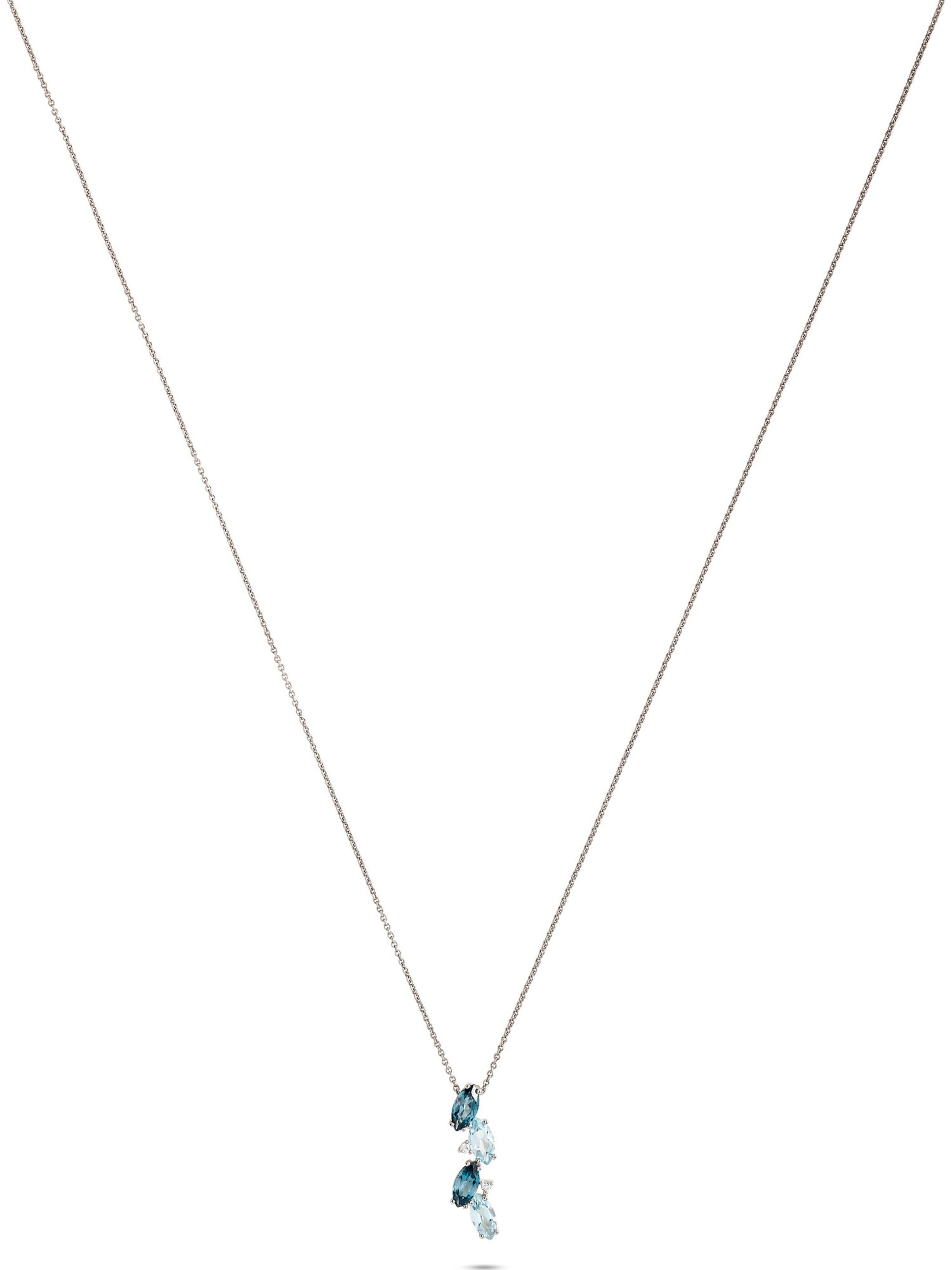 CHRIST Necklace in Sky blue / Light blue / Silver, Item view