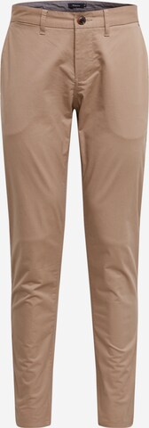 Matinique Slimfit Hose 'Pristu CM Garment Dyed Sateen' in Braun: predná strana