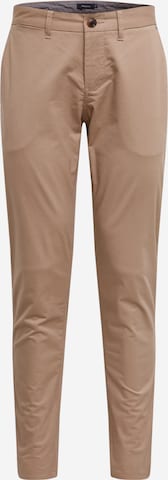 Slimfit Pantaloni 'Pristu CM Garment Dyed Sateen' di Matinique in marrone: frontale