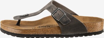 BIRKENSTOCK Zehentrenner 'Gizeh' in Grau