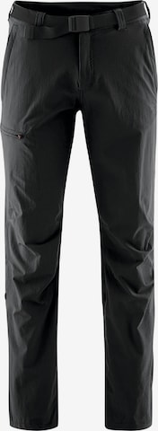 Maier Sports Outdoor Pants 'Nil' in Black: front