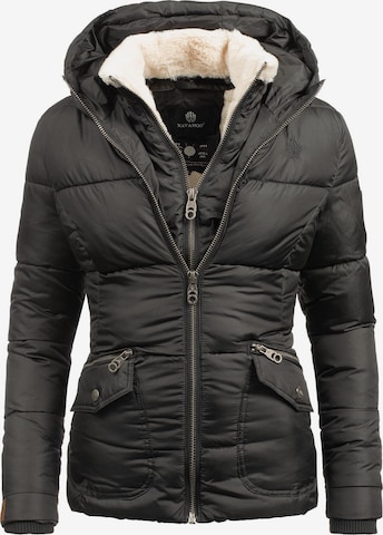 NAVAHOO Winter Jacket 'Megan' in Black: front