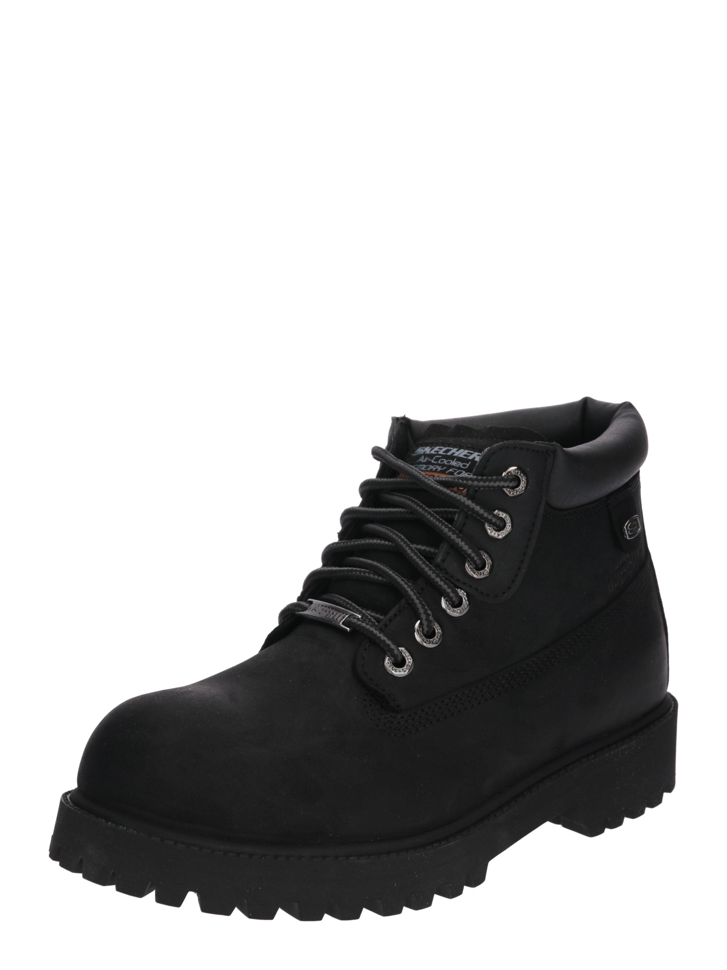 SKECHERS - Veterboots in de kleur Zwart