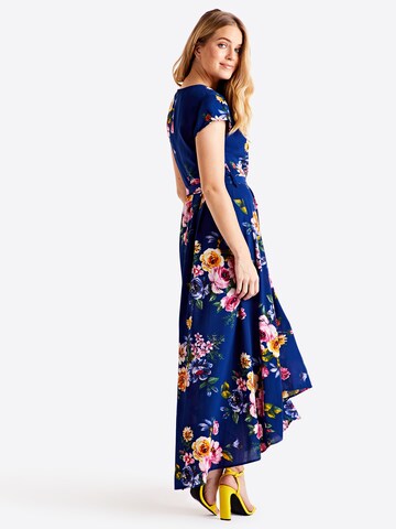 Mela London Letní šaty – modrá: zadní strana
