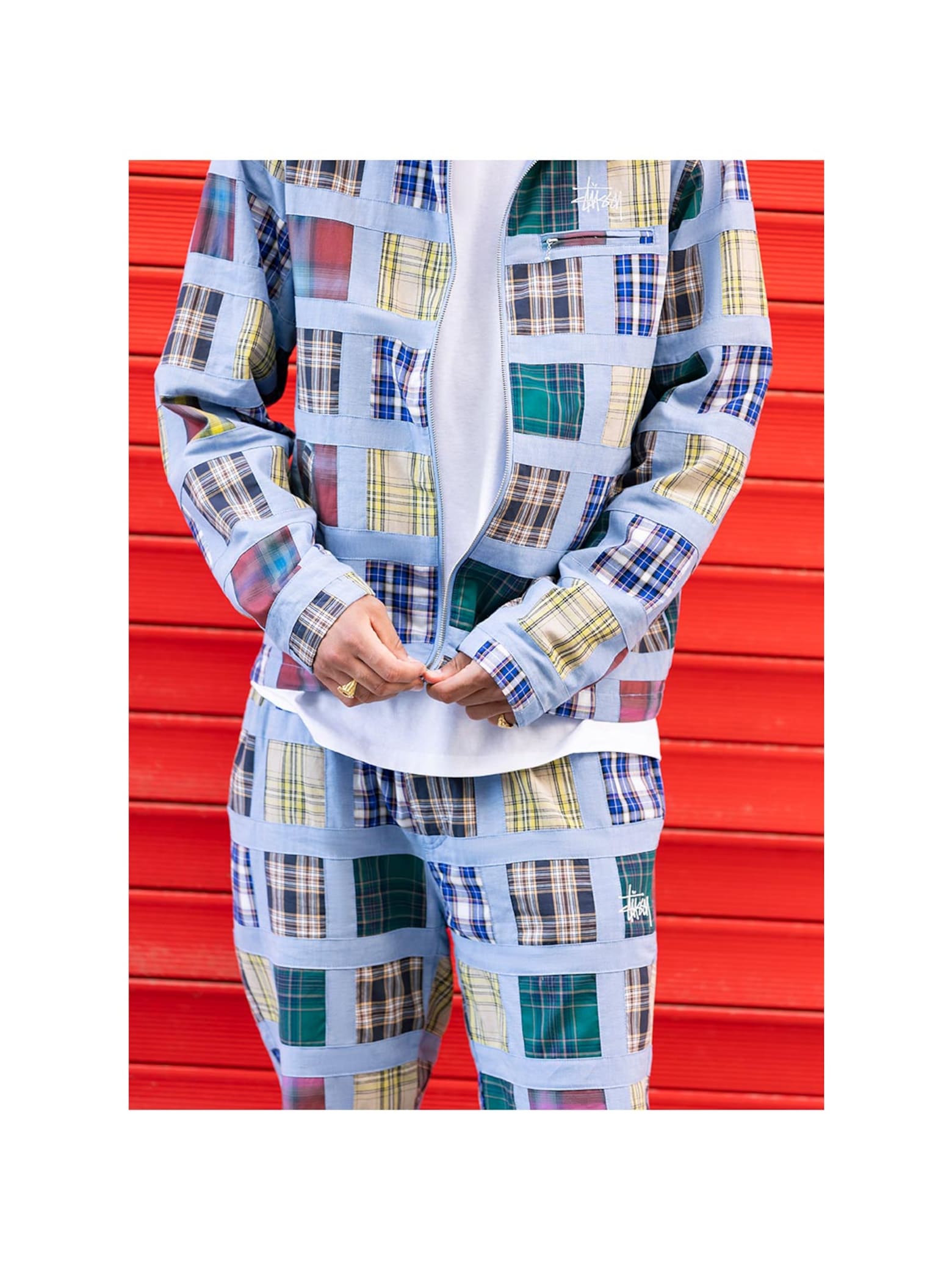 George - Plaid Tracksuit Look