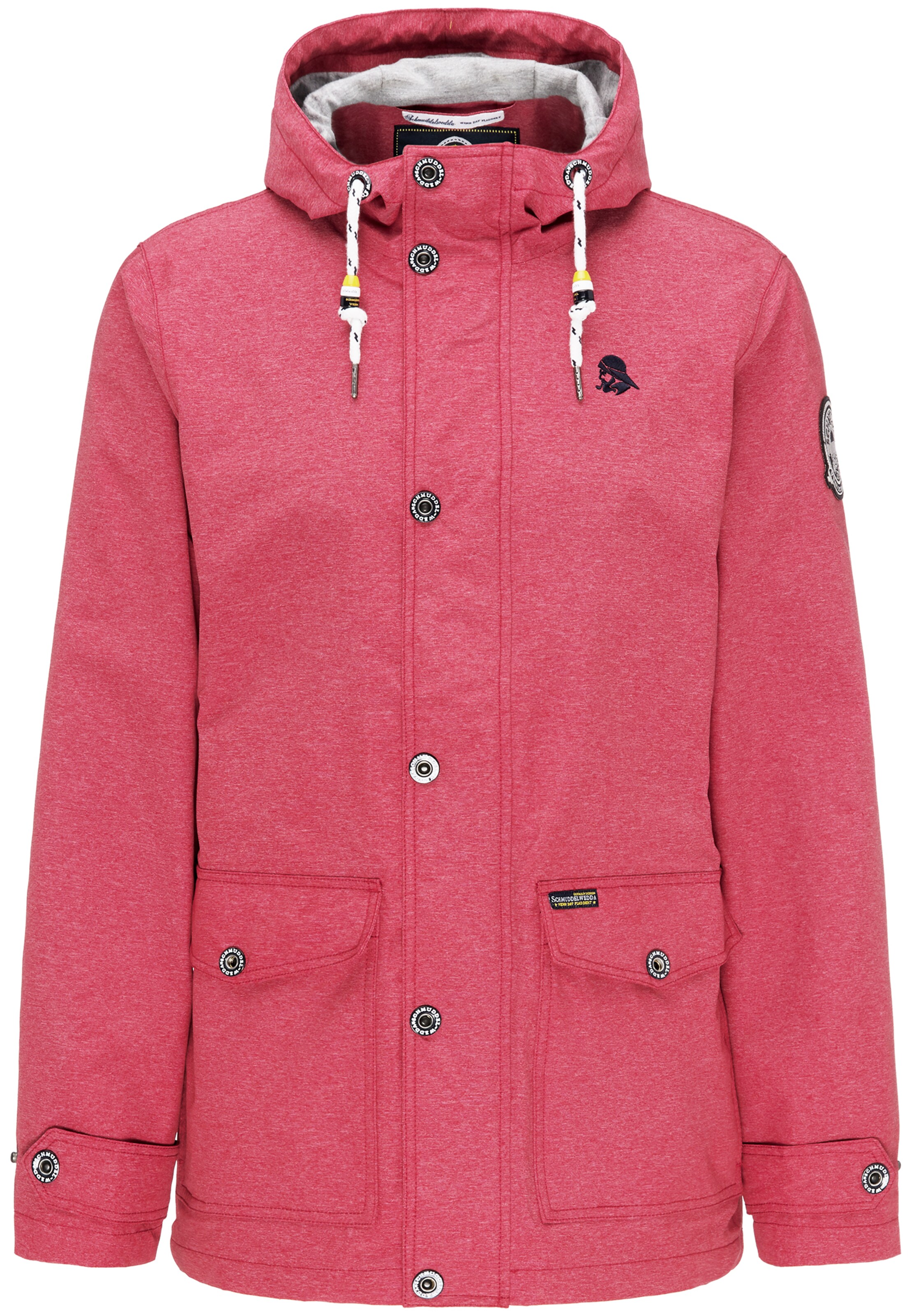 Schmuddelwedda - Functionele jas in de kleur Rood