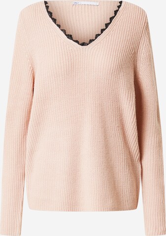 Pull-over 'JENNIE' ONLY en rose : devant