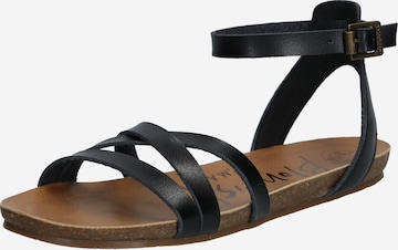 Blowfish Malibu - Sandalias con hebilla 'Galie' en negro: frente