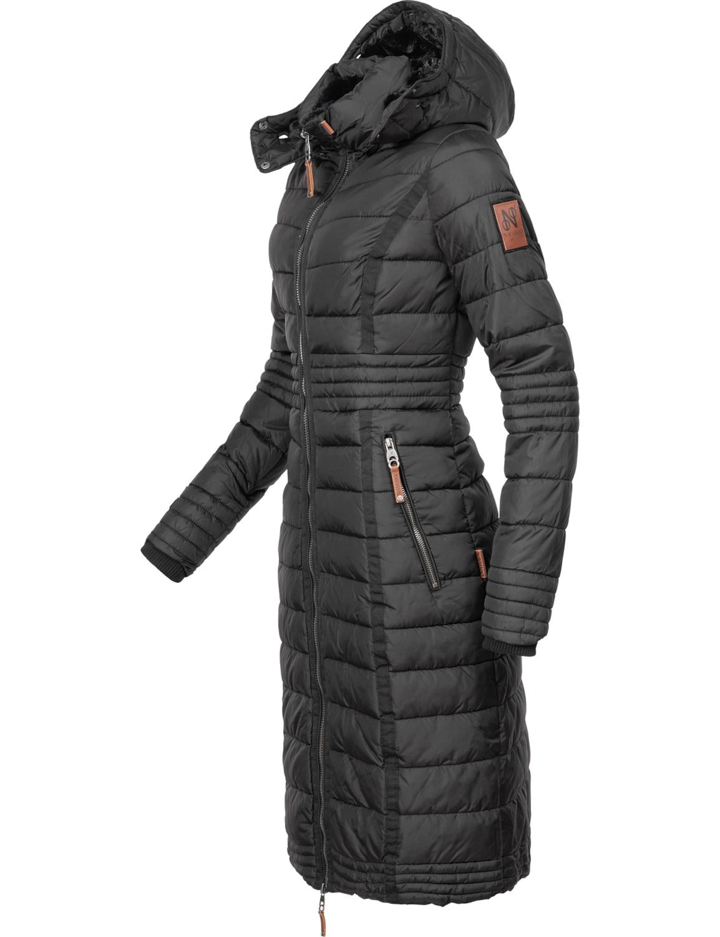 NAVAHOO Χειμερινό παλτό 'Umay' σε μαύρο